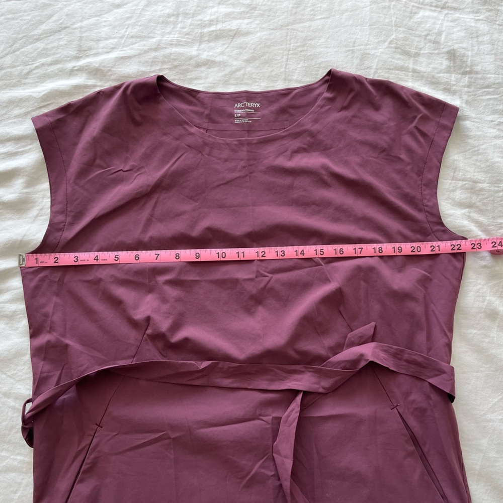 Arcteryx Contenta Belted dress Small Mauve - Picture 5 of 8